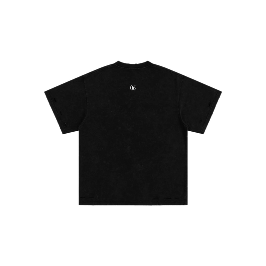 [01] Washed Frayed T-Shirt